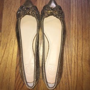 SOLD! AUTHENTIC Tory Burch Studded Bow-Tie Flats